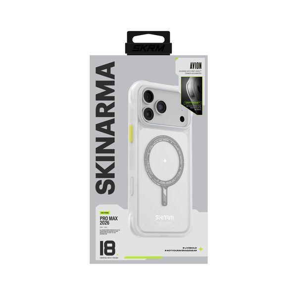 Чохол Skinarma Avion (2026) (Mag-Charge + Drift-Node&trade; Bumper) для iPhone 18 Pro Max Frost SK-2026IPP6.9-AVION-FRT фото