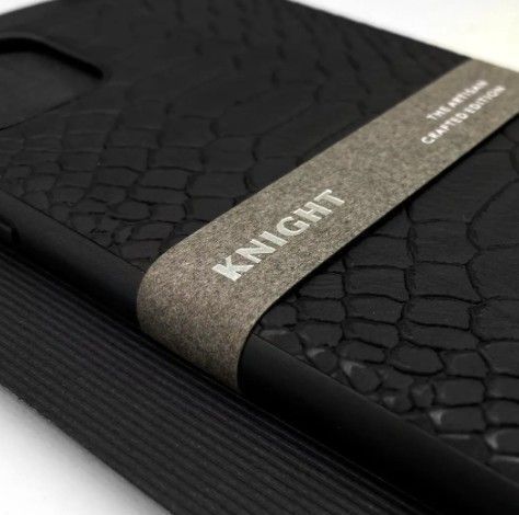 Шкіряний чохол для iPhone 14 Pro Max Santa Barbara Polo Knight Crocodile Leather Чорний 1518-14-Pro-Max фото