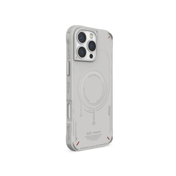 Чехол Skinarma Mecha (Mag Charge) для iPhone 16 Pro Light Grey SK-2024IPP63-MECHA-LGRY фото