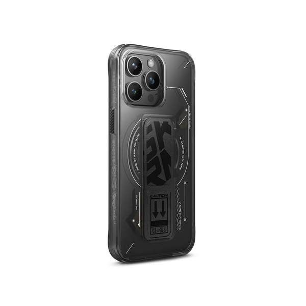 Чохол Skinarma Helio (Mag-Charge + Grip-Stand) для iPhone 15 Pro Max Black SK-2023IPP67-HELIO-BLK фото
