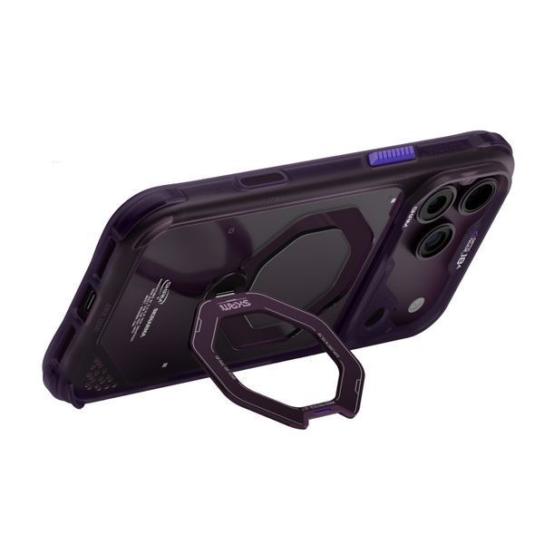 Чехол Skinarma Saturn (2026) (Mag-Charge with Rotating Kick-stand) для iPhone 18 Pro Burgundy SK-2026IPP6.3-SATURN-BUR фото