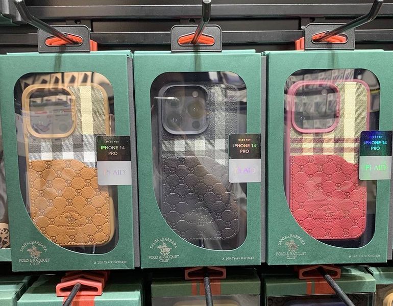 Чехол Santa Barbara Polo Plaid для iPhone 14 Коричневый 2052-14 фото