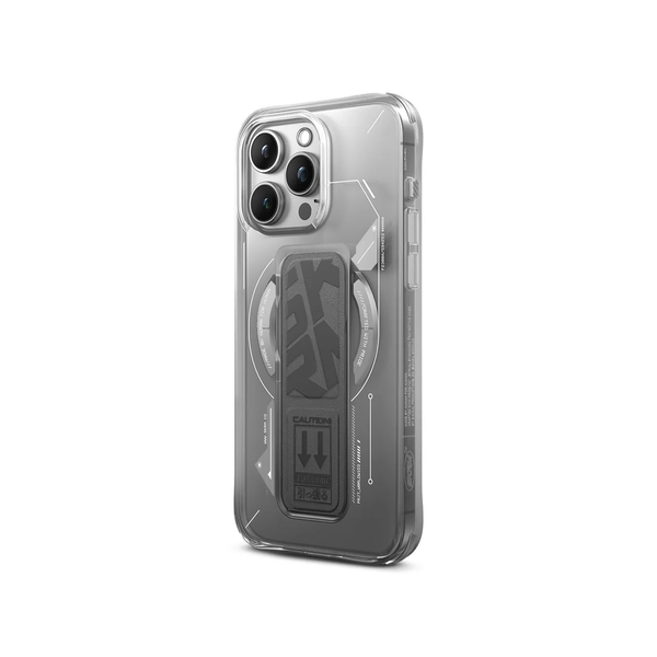 Чехол Skinarma Helio (Mag-Charge + Grip-Stand) для iPhone 15 Pro Max Grey SK-2023IPP67-HELIO-GRY фото