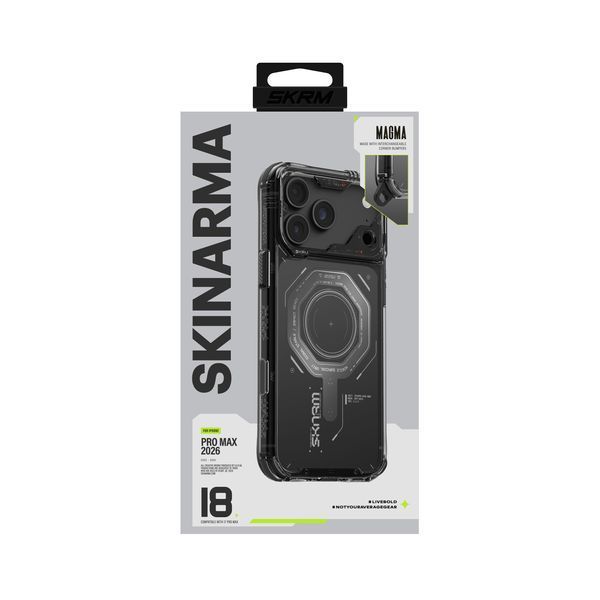 Чохол Skinarma Magma (2026) Mag-Charge для iPhone 18 Pro Max Graphite SK-2026IPP6.9-MGMA-GRA фото