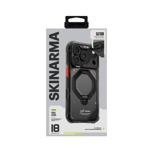 Чехол Skinarma Saturn (2026) (Mag-Charge with Rotating Kick-stand) для iPhone 18 Pro Black SK-2026IPP6.3-SATURN-BLK фото