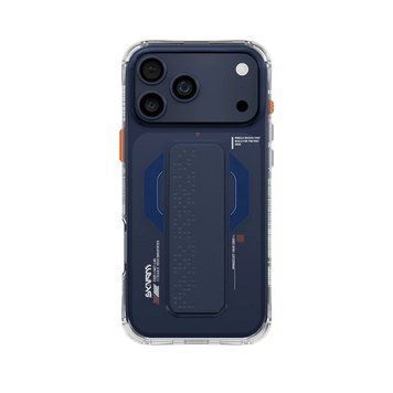 Чохол Skinarma Haxa (Mag-Charge + Grip-Stand) для iPhone 17 Pro Max Blue SK-IP17PM-HAXA-BLU фото