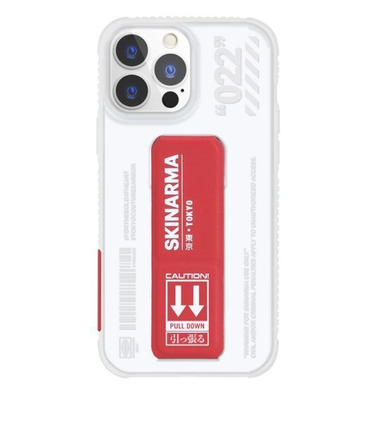 Красно-прозрачный чехол Skinarma Taihi Sora для iPhone 13 (6.1) Red 1513--13 фото
