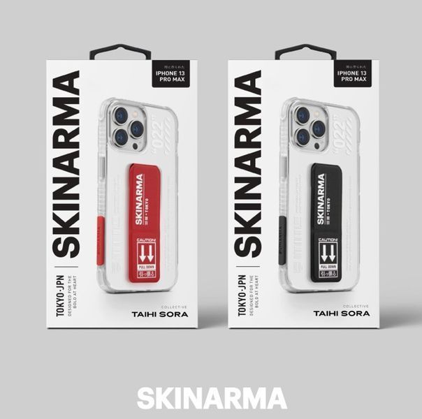 Красно-прозрачный чехол Skinarma Taihi Sora для iPhone 13 (6.1) Red 1513--13 фото