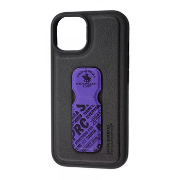 Чехол для iPhone 15 Pro Max Santa Barbara Polo Blaise Leather с подставкой Blue 101-15ProMax фото