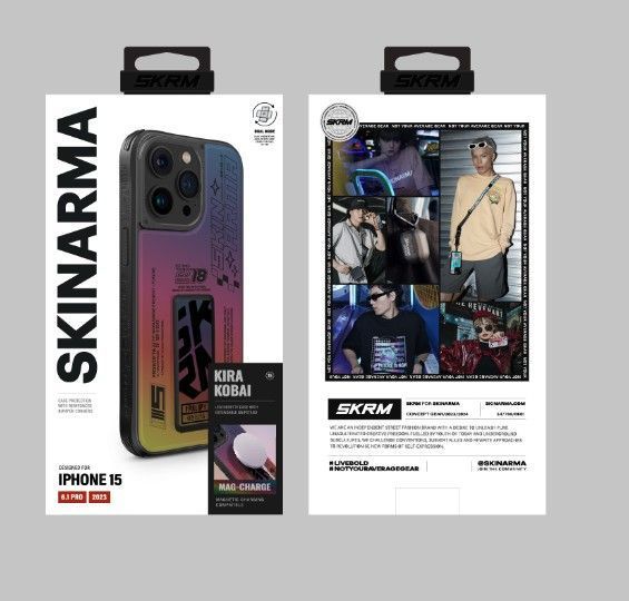 Чехол Skinarma Kira Kobai (Mag-Charge + Grips-Tand) для iPhone 15 Pro Hologram SK-2023IPP61-KKOBAI фото