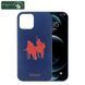 Чохол для iPhone 11 Pro Max Santa Barbara Polo Umbra Жокей шкіряний Червоно-синій 107-11ProMax фото 2