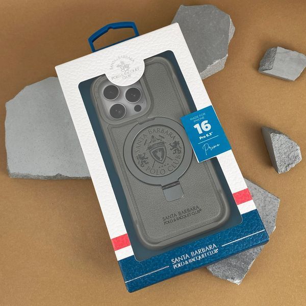 Чoхол Santa Barbara Polo Primo для iPhone 16 Titanium Gray 111676-2 фото