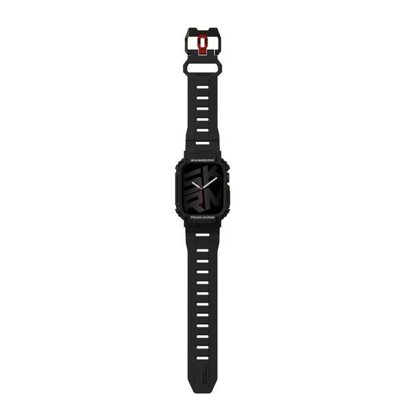Ремінець+чохол SkinArma Mecha для Apple Watch 45/44 mm Black SK-WS-MECHA-BLK45 фото