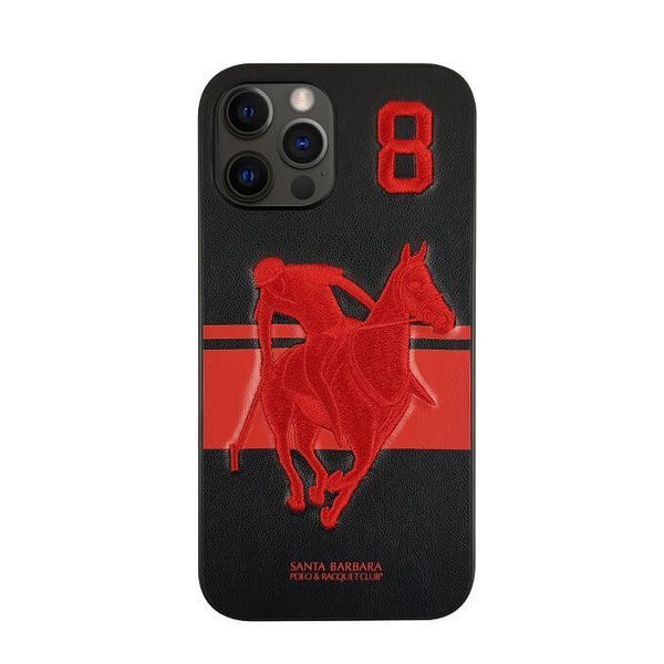 Шкіряний чохол для iPhone 13 Santa Barbara Polo Garner Чорний 1520-13 фото