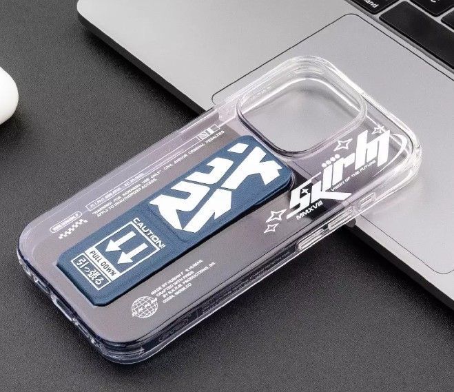 Чехол Skinarma Cosmo (Grips-Tand) для iPhone 15 Pro Blue SK-2023IPP61-COSMO-BLU фото