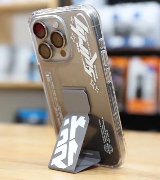Чохол для iPhone 15 Pro Max Skinarma Cosmo (Grips-Tand) Blue SK-2023IPP67-COSMO-BLU фото