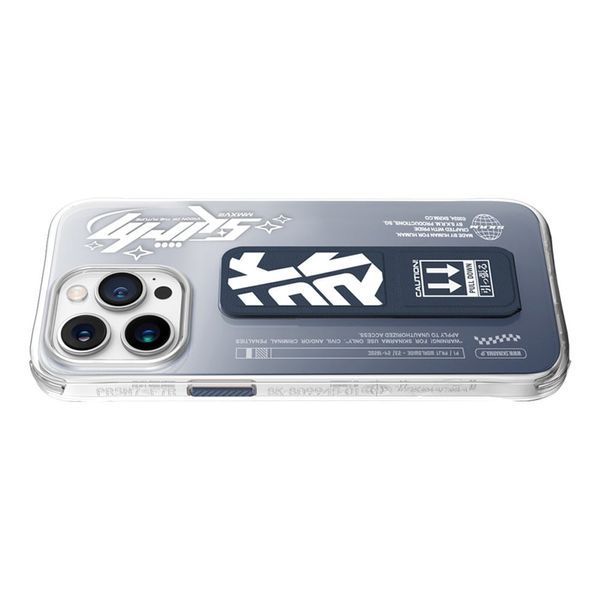 Чохол для iPhone 15 Pro Max Skinarma Cosmo (Grips-Tand) Blue SK-2023IPP67-COSMO-BLU фото