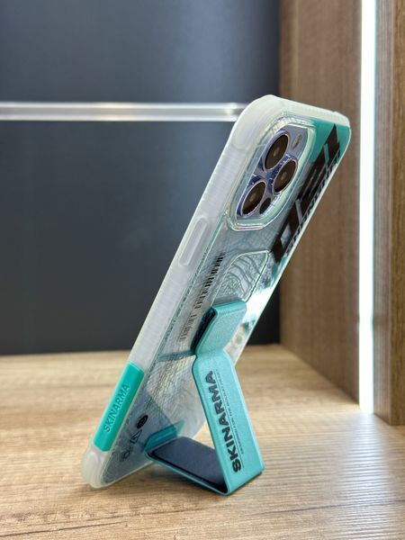 Чохол Skinarma Ryoiki з магнітною підставкою для iPhone 13 Pro Clear + Turquoise SK-IP1361P-RYOTU977-01 фото