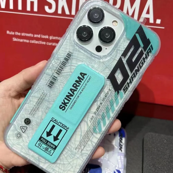 Чохол Skinarma Ryoiki з магнітною підставкою для iPhone 13 Pro Clear + Turquoise SK-IP1361P-RYOTU977-01 фото