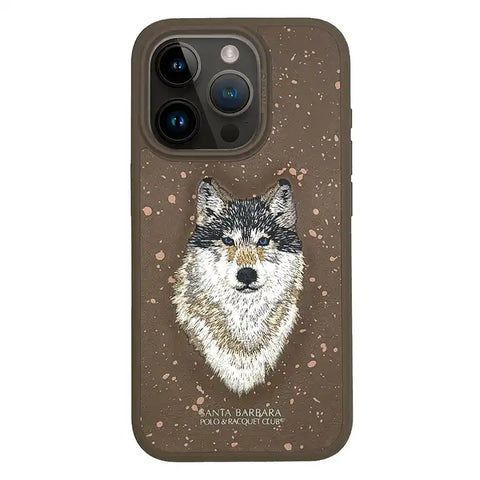 Чехол Santa Barbara Polo Savanna Wolf с вышивкой для iPhone 15 3029-15 фото