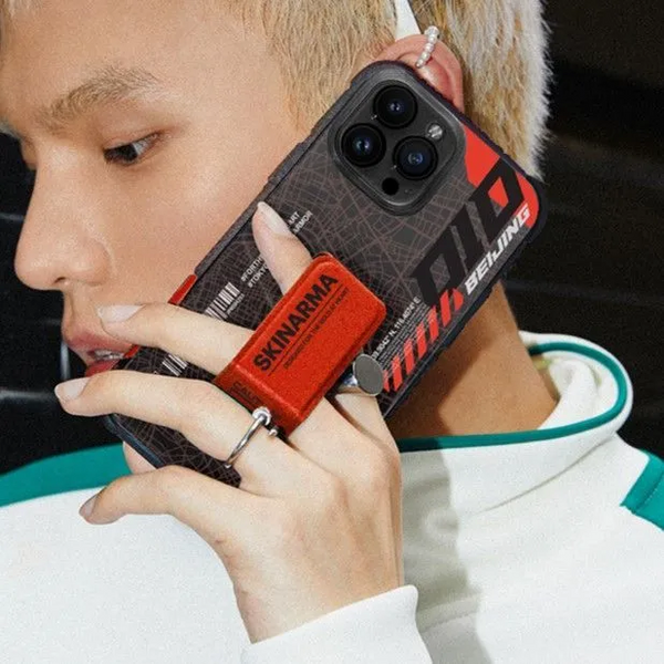 Чохол Skinarma Ryoiki з магнітною підставкою для iPhone 13 Pro Black + Red SK-IP1361P-RYORE976-01 фото