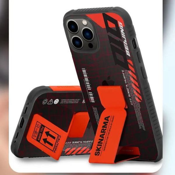 Чохол Skinarma Ryoiki з магнітною підставкою для iPhone 13 Pro Black + Red SK-IP1361P-RYORE976-01 фото