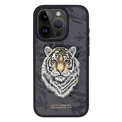 Чехол Santa Barbara Polo Savanna Tiger с вышивкой для iPhone 15 Pro 3028-15-Pro фото
