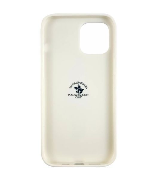 Кожаный чехол Santa Barbara Polo Garner для iPhone 12 White 1521-12 фото