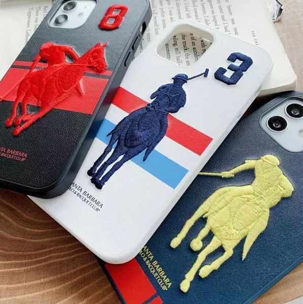 Кожаный чехол Santa Barbara Polo Garner для iPhone 12 White 1521-12 фото