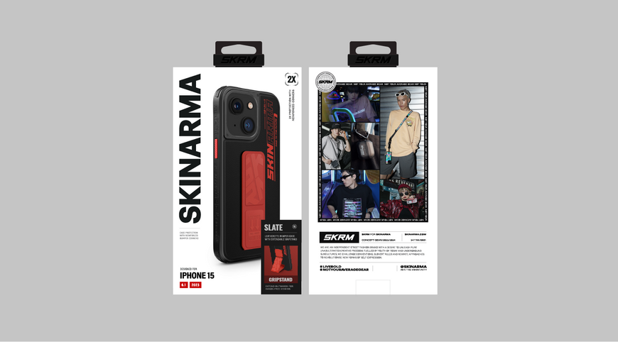 Чохол Skinarma Slate для iPhone 15 Pro Orange SK-2023IPP61-SLATE-ORG фото