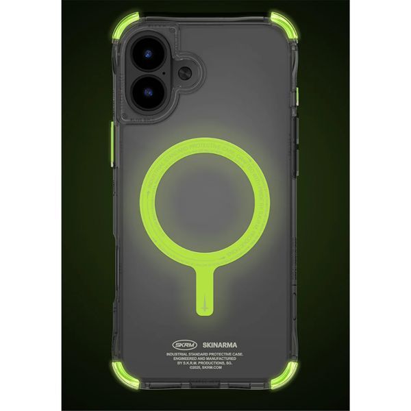 Чохол Skinarma Saido Mag-Charge Case (NITEGLOW EDITION) для iPhone 16 Green SK-2024IP61-SDOGLOW-GRN фото