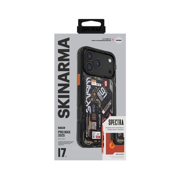 Чохол Skinarma Spectra Mag-Charge для iPhone 17 Pro Max Black SK-2025IPP6.9-SPTR-BLK фото