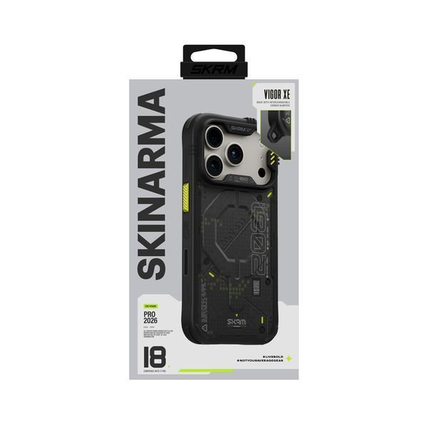 Чехол Skinarma Vigor Xe (2026) Mag-Charge для iPhone 18 Pro Grey SK-2026IPP6.3-VGRXE-GRY фото
