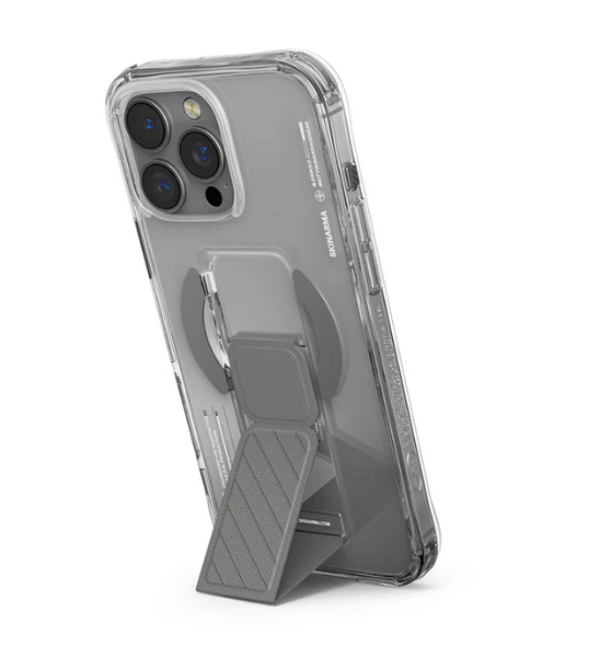 Чехол Skinarma Axon (Mag-Charge + Grip-Stand) для iPhone 16 Pro Max Titanium SK-2024IPP69-AXON-TIT фото