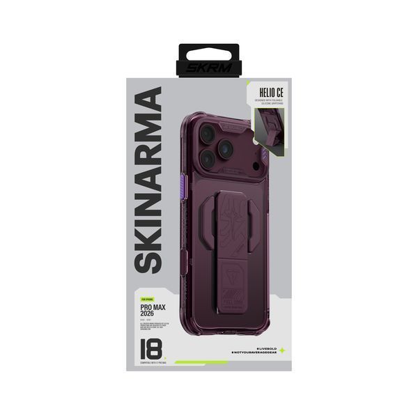 Чохол Skinarma Helio Ce (Mag-Charge + Grip-Stand) для iPhone 18 Pro Max Burgundy SK-2026IPP6.9-HELIOCE-BUR фото