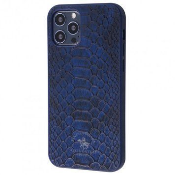 Синій чохол Santa Barbara Polo Knight Зміїна шкіра для iPhone 12 Pro Max 46-12-Pro-Max фото