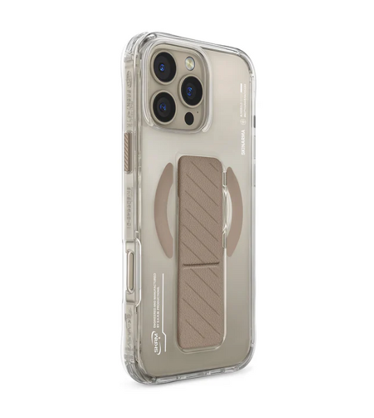 Чехол Skinarma Axon (Mag-Charge + Grip-Stand) для iPhone 16 Pro Max Champagne SK-2024IPP69-AXON-GLD фото