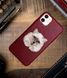 Чохол для iPhone 12 Santa Barbara Polo з вишивкою "Кіт" Червоний 1000-12 фото 6
