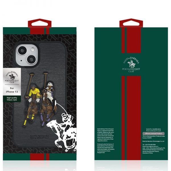 Чохол Santa Barbara Polo Jockey для iPhone 13 Pro Max Чорний 1514-13-Pro-Max фото