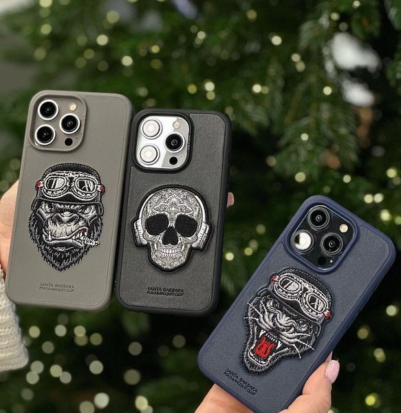 Чехол Santa Barbara Polo Patti Горила для iPhone 15 Pro Max Титановый 3031-15-Pro-Max фото