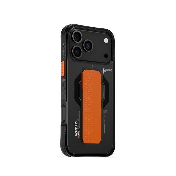 Чехол Skinarma Haxa (Mag-Charge + Grip-Stand) для iPhone 17 Pro Max Graphite SK-2025IPP6.9-HAXA-GRA фото