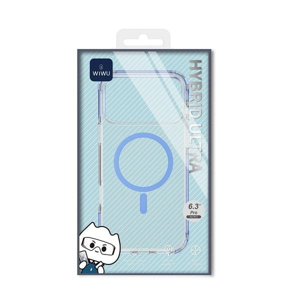 Чехол WiWU HCC-203 Hybrid Magnetic Clear Case 3D для iPhone 17 Pro Gray HCC-203-gr-17Pro фото