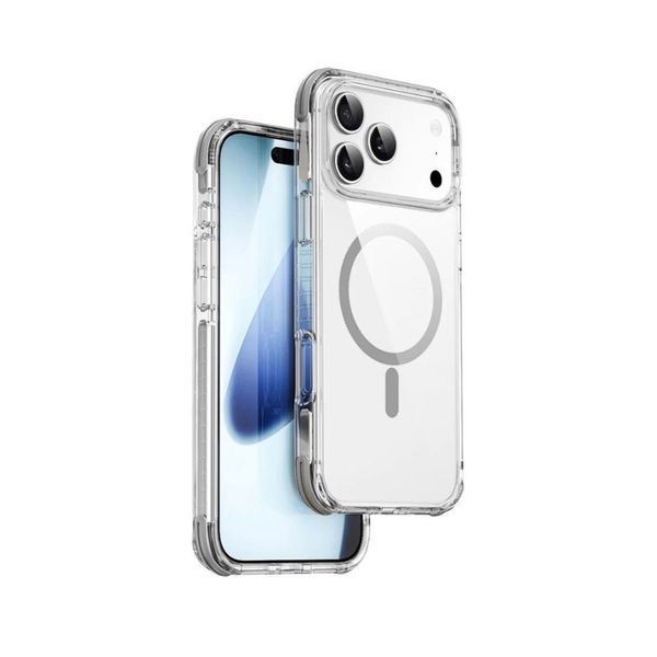 Чехол WiWU HCC-203 Hybrid Magnetic Clear Case 3D для iPhone 17 Pro Gray HCC-203-gr-17Pro фото