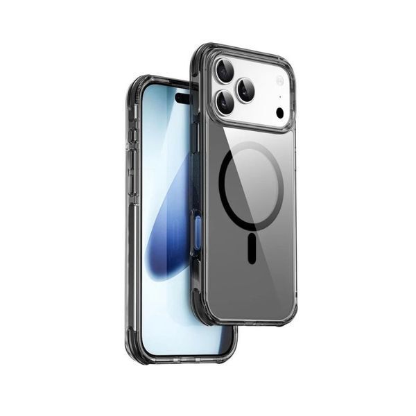 Чохол WiWU HCC-203 Hybrid Magnetic Clear Case 3D для iPhone 17 Pro Max Black HCC-203-blk-17ProMax фото