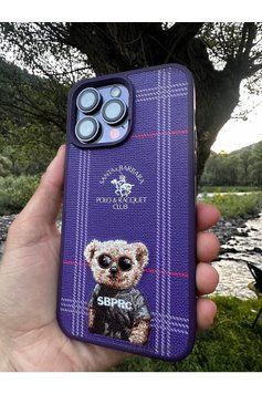 Чохол Santa Barbara Polo Dustin Bear для iPhone 14 Pro Фіолетовий 3005-14-Pro-01 фото