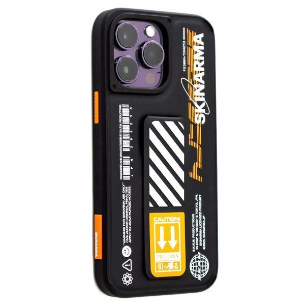 Чохол Skinarma Shingoki з підставкою для iPhone 14 Pro Max Black/Orange SK-IP14PM-SGOKI-ORG фото