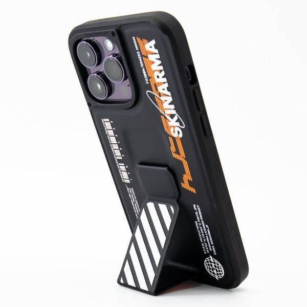 Чохол Skinarma Shingoki з підставкою для iPhone 14 Pro Max Black/Orange SK-IP14PM-SGOKI-ORG фото