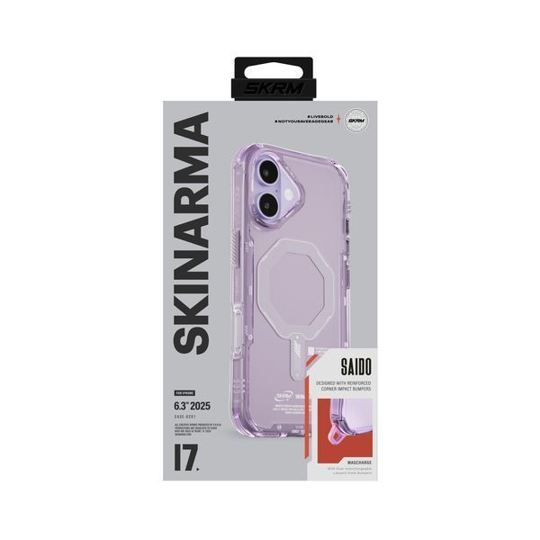 Чехол Skinarma Saido Mag-Charge для iPhone 17 6.3 Lilac SK-2025IP6.3-SDOMS-LLC фото