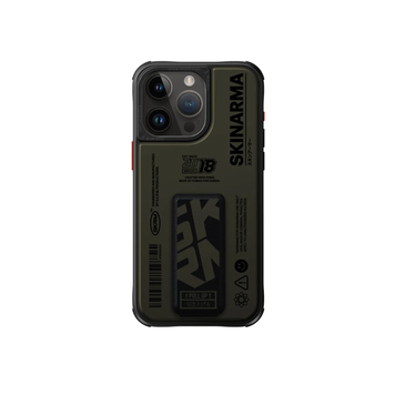 Чохол Skinarma Spunk (2023) (Mag-Charge + Grip-Stand) для iPhone 15 Pro Pewter Green SK-2023IPP61-SPUNK-GRN фото