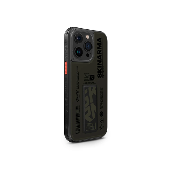 Чехол Skinarma Spunk (2023) (Mag-Charge + Grip-Stand) для iPhone 15 Pro Pewter Green SK-2023IPP61-SPUNK-GRN фото